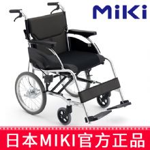 MIKI手動輪椅車MCSC-43JL 黑色 W8輕便折疊 家用老人殘疾人輪椅