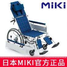 MIKI手動輪椅車MSL-T22  高靠背半躺全躺輪椅 航太鋁折疊輕便老人輪椅