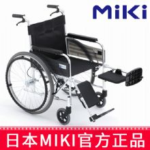 MIKI手動輪椅車MPTE-43 藍色掛腳可抬起 骨科康復型輪椅
