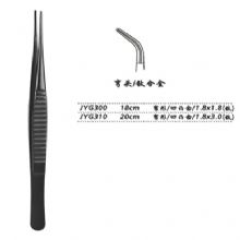 金鐘組織鑷JYG300 18cm 彎形 凹凸齒 1.8×1.8（鈦）