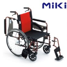 MIKI三貴手動輪椅車MCVWSW-49JL  折疊輕便 鋁合金 老人代步車 扶手可掀 掛腳可拆