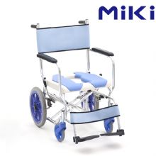 MIKI三貴手動輪椅車CS-2  老人帶坐便器輪椅、洗澡椅 航太鋁車架
