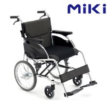 MIKI三貴手動輪椅車MCSC-43JL 黑色 W8輕便折疊 家用老人殘疾人輪椅