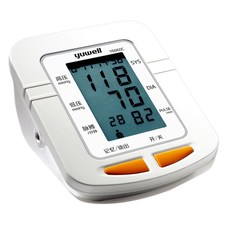 魚躍電子血壓計YE-660C 大屏顯示  全自動加壓測量