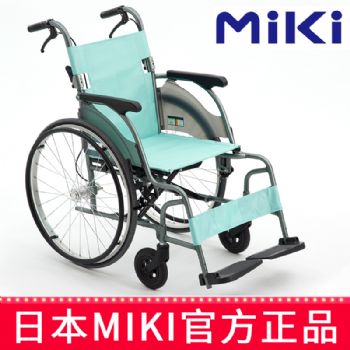 MIKI手動輪椅車CRT-1 綠色 A-14B