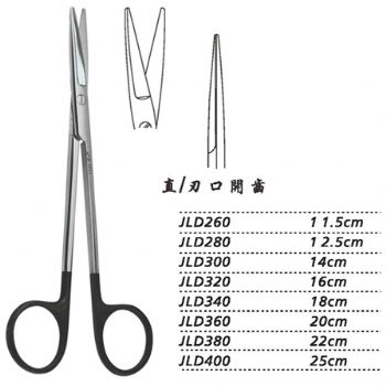 金鐘組織剪JLD320 16cm 直 刃口開齒（綜合）