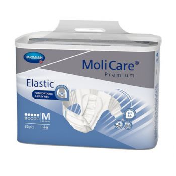 保赫曼妙力金裝彈性搭扣式尿褲（日用型）中號Molicare Pr. Elastic 6D M P30 30片/包 3包/箱