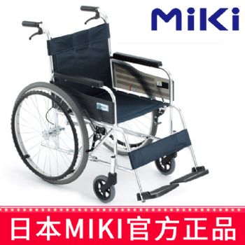 MIKI手動輪椅車MPT-43L 藍色 S-3