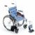 MIKI手動輪椅車 CRT-3 扶手可掀，掛腳可拆卸 小型便攜輪椅 旅行攜帶方便