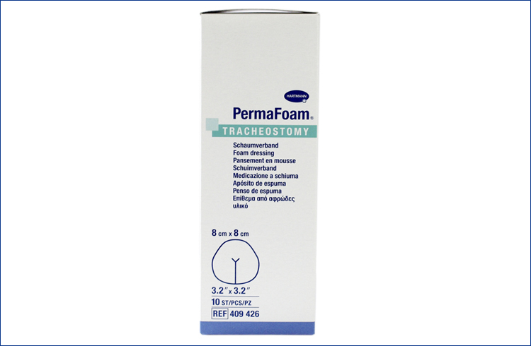 保赫曼.德濕膚 泡沫傷口敷料 PermaFoam Tracheotomy 8cmx8cm