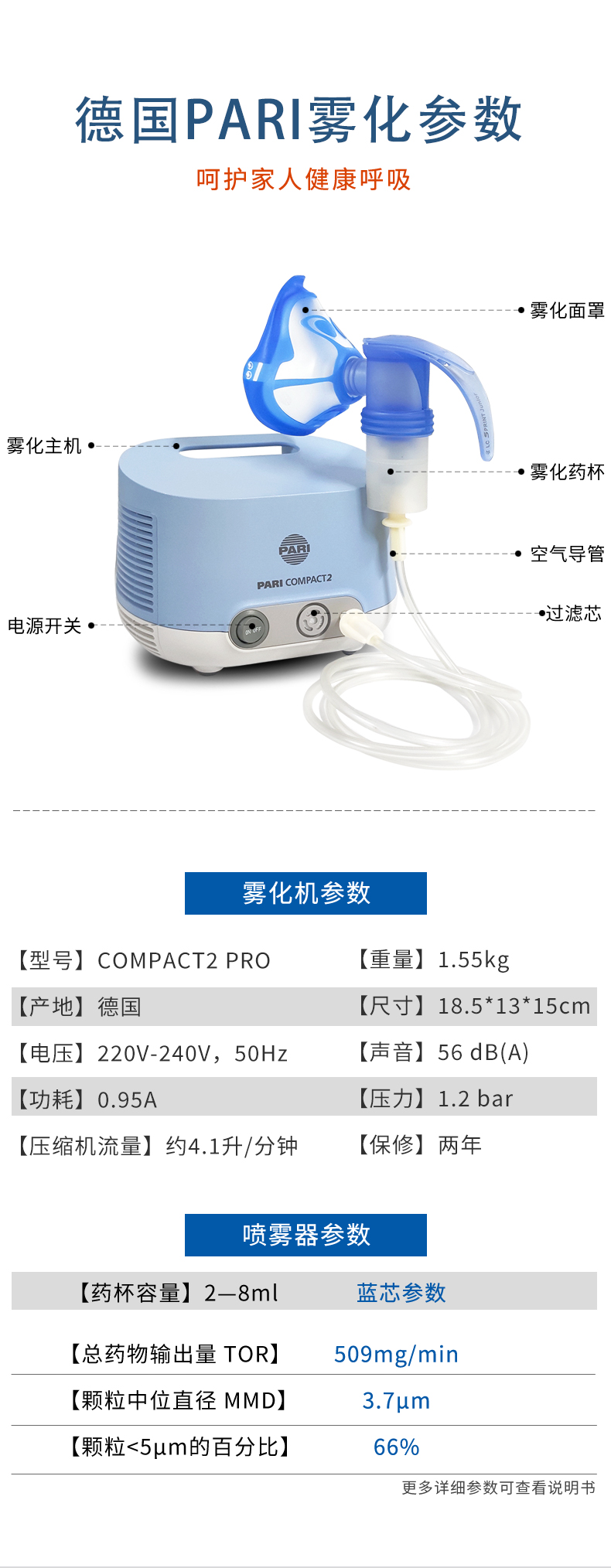 德國PARI帕瑞 霧化器 C2P